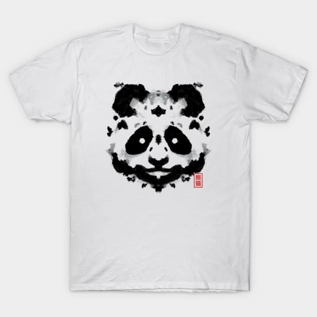 Rorschach Panda by Tobe Fonseca T-Shirt by Tobe_Fonseca